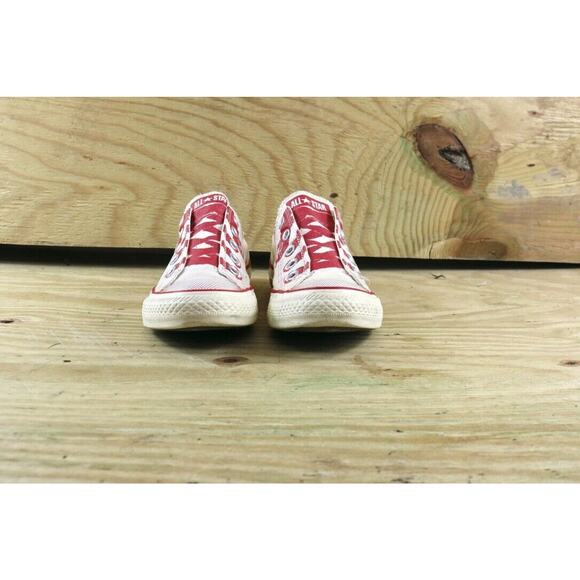Converse Womens Sneakers All Stars Slip Ons 6 Chucks Cream Tan Red Athletic - Picture 6 of 9